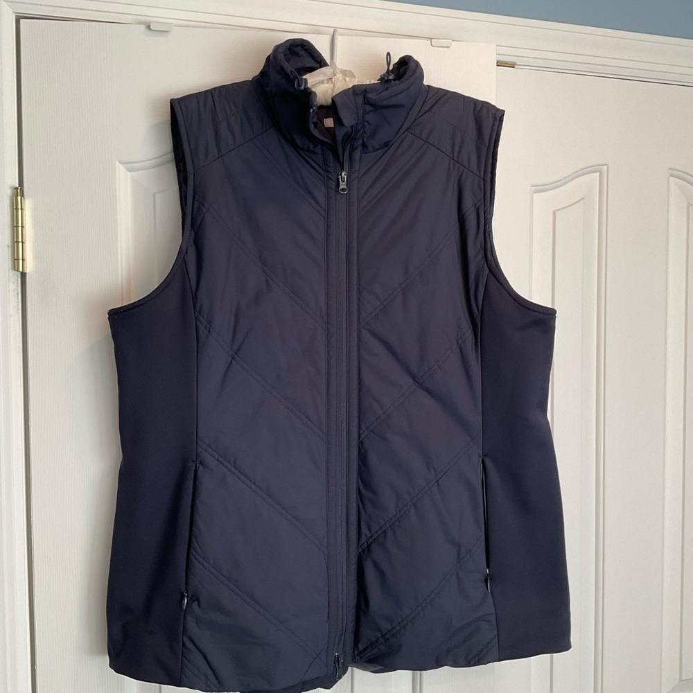 Talbots Dark Blue Quilted Vest